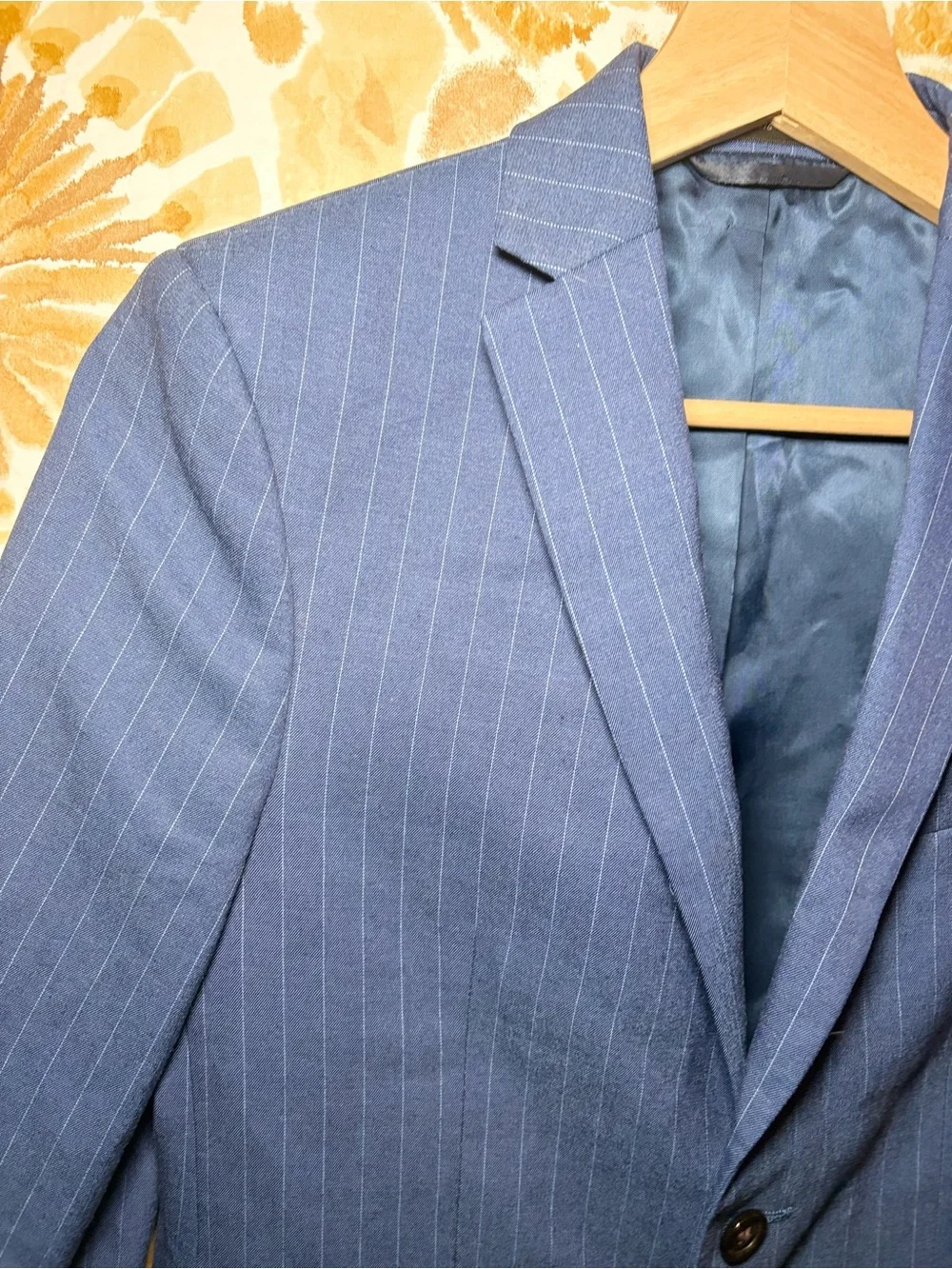 Ralph Lauren Blue Pinstripe Blazer | Men's Tailored Sport Coat | Classic